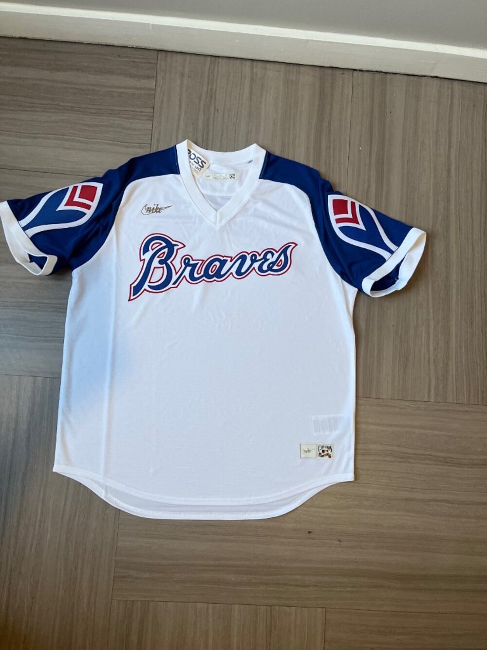 Atlanta Braves Nike Cooperstown Collection Throwback Jersey NWOT | Size Men's XL